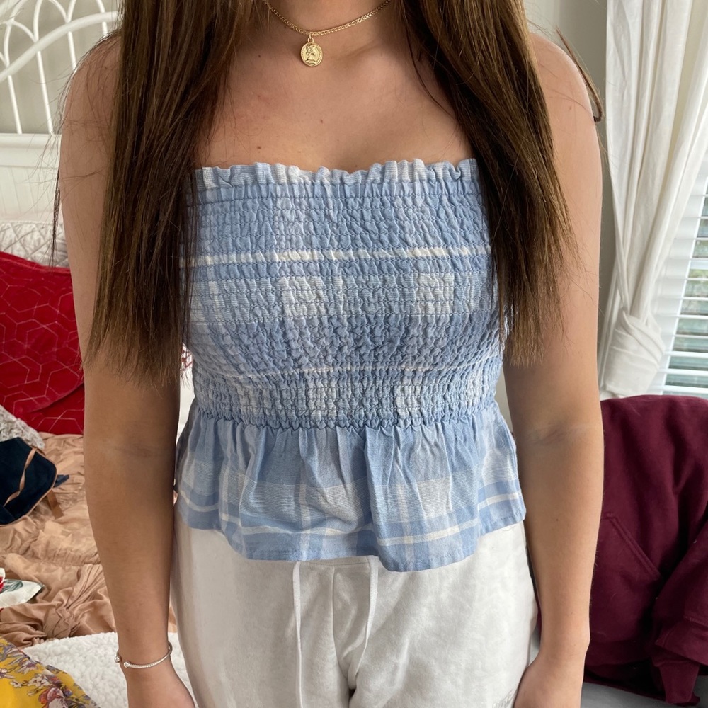 strapless tube top